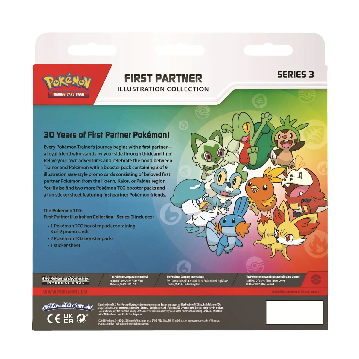 Pokemon First Partner Illustration Collection Series 3